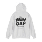New Day Rise N' Shine Hoodie | Minimal Text Back Print